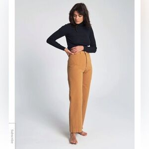 Jesse Kamm Sailor Pant in Brown Tobacco